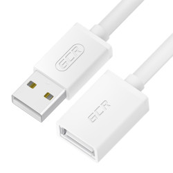 Greenconnect Удлинитель 0.5m USB 2.0, AM/AF, белый, 28/28 AWG, морозостойкий, GCR-UEC5M-BB-0.5m