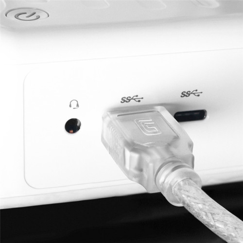 GCR Кабель 1.5m USB 2.0, AM/BM, прозрачный, 28/28 AWG GCR Кабель 1.5m USB 2.0, AM/BM, прозрачный, 28/28 AWG
