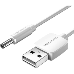 Кабель Vention USB AM/DC-jack 3.5мм M - 1.5м Белый