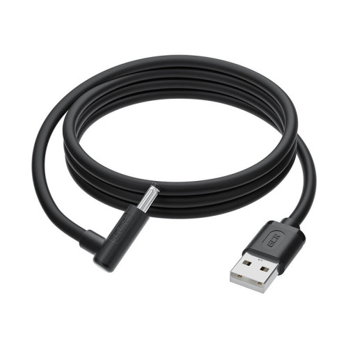 GCR Кабель питания 2.0m USB AM / DC 3.5х1.35 mm угловой, черный, GCR-56036