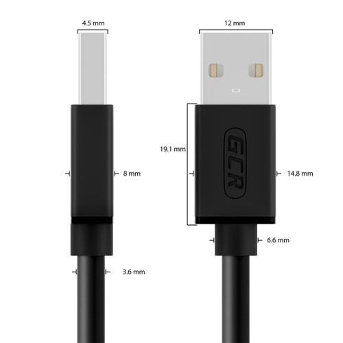 Greenconnect Кабель 1.8m USB 2.0, AM/AM, черный, 28/28 AWG, экран, армированный, морозостойкий, GCR-UM2M-BB2S-1.8m