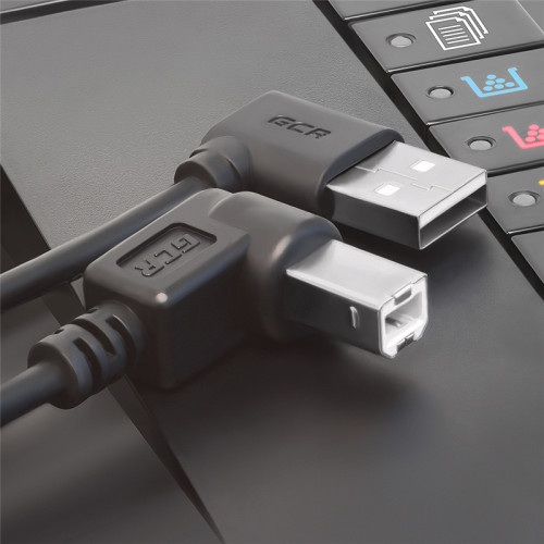 Greenconnect Кабель 1.5m USB 2.0, AM угловой/BM угловой, черный, 28/28 AWG, экран, армированный, морозостойкий, GCR-51172 Greenconnect Кабель 1.5m USB 2.0, AM угловой/BM угловой, черный, 28/28 AWG, экран, армированный, морозостойкий, GCR-51172