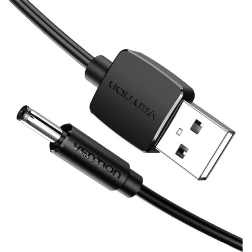 Кабель Vention USB AM/DC-jack 3.5мм M - 0.5м Чёрный