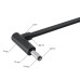GCR Кабель питания 1.0m USB AM левый угол / DC 3.5х1.35 mm угловой, черный, GCR-56038
