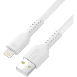 GCR Кабель 1.0m USB AM/Lightning - поддержка всех IOS, MFi, белый, GCR-54251