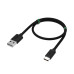 GCR Кабель 1.0m TypeC, черный, быстрая зарядка, 28/24 AWG GCR Кабель 1.0m TypeC, черный, быстрая зарядка, 28/24 AWG