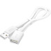 GCR Удлинитель 0.75m USB 2.0 AM/AF, белый, GCR-55061