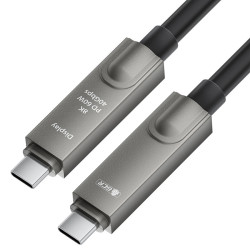 GCR PRO Кабель AOC Type-C 10.0m оптический 8K60Hz, 40Gbps, PD 60W, M/M, черный, GCR-57748