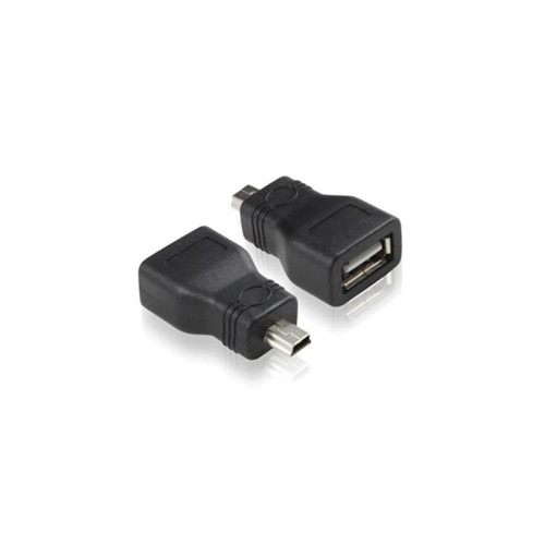 Адаптер переходник mini USB AM / AF USB 2.0 GCR GC-UAF2M5, пакет