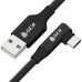 GCR Кабель PREMIUM 0.7m TypeC угловой, черный, AL case черный, 28/24 AWG GCR Кабель PREMIUM 0.7m TypeC угловой, черный, AL case черный, 28/24 AWG