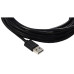 Greenconnect Кабель 1.0m USB 2.0, AM/BM, черный, 28/28 AWG, экран, армированный, морозостойкий, GCR-UPC5M-BB2S-1.0m