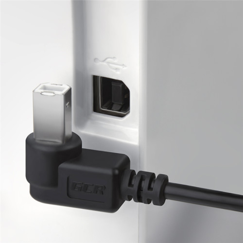 Greenconnect Кабель 1.0m USB 2.0, AM/BM угловой, черный, 28/28 AWG, экран, армированный, морозостойкий, GCR-UPC3M2-BB2S-1.0m Greenconnect Кабель 1.0m USB 2.0, AM/BM угловой, черный, 28/28 AWG, экран, армированный, морозостойкий, GCR-UPC3M2-BB2S-1.0m