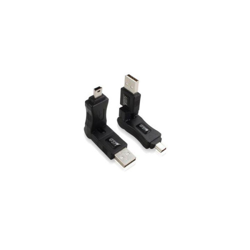 GCR Переходник USB 2.0 AM / MiniUSB, поворотный 360 градусов, GC-AM2M5 GCR Переходник USB 2.0 AM / MiniUSB, поворотный 360 градусов, GC-AM2M5