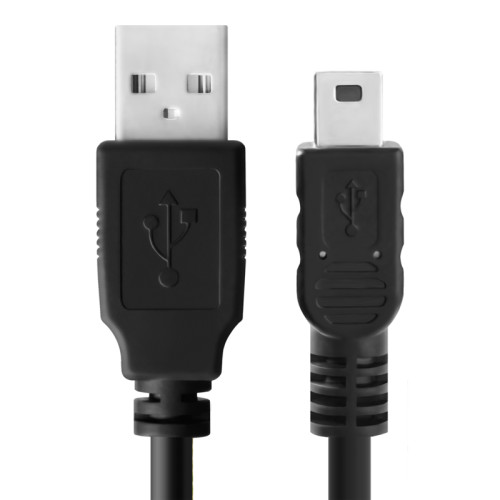 Greenconnect Кабель 1.0m USB 2.0, AM/mini 5P, черный, 28/28 AWG, экран, армированный, морозостойкий, GCR-UM2M5P-BB2S-1.0m