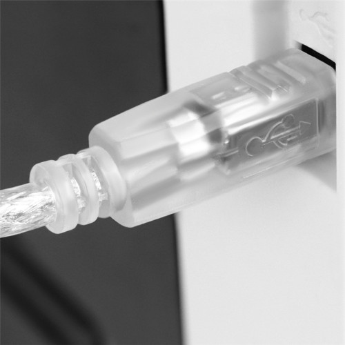 GCR Кабель 1.5m USB 2.0, AM/BM, прозрачный, 28/28 AWG GCR Кабель 1.5m USB 2.0, AM/BM, прозрачный, 28/28 AWG