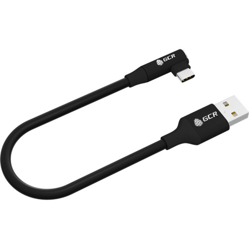 GCR Кабель PREMIUM 0.7m TypeC угловой, черный, AL case черный, 28/24 AWG GCR Кабель PREMIUM 0.7m TypeC угловой, черный, AL case черный, 28/24 AWG