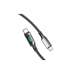 Кабель Vention USB 2.0 CM/CM с LED дисплеем - 1.2м. Чёрный 5А PD100W, шт.
