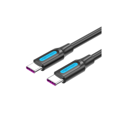 Кабель Vention USB 2.0 CM/CM 5А PD100W - 2м. Черный, шт.