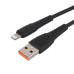 Кабель GoPower GP07L USB (m)-Lightning (m) 1.0м 2.4A силикон черный (1/200/800)