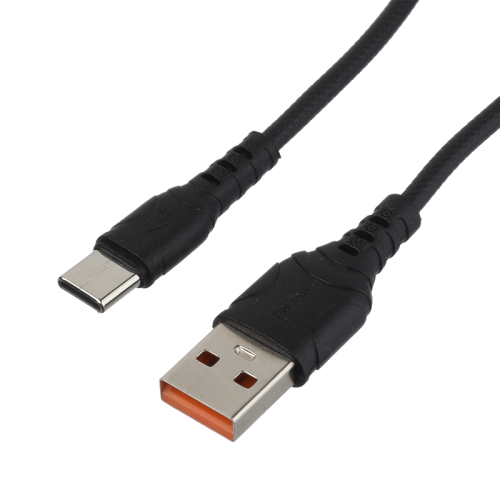 Кабель/ Кабель GoPower GP07T USB (m)-Type-C (m) 1.0м 2.4A силикон черный (1/200/800)