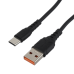 Кабель/ Кабель GoPower GP07T USB (m)-Type-C (m) 1.0м 2.4A силикон черный (1/200/800)
