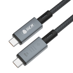 GCR Кабель USB 4.0 TypeC, 1.0m, черный, 240W, 40 Gbps, 8K60Hz