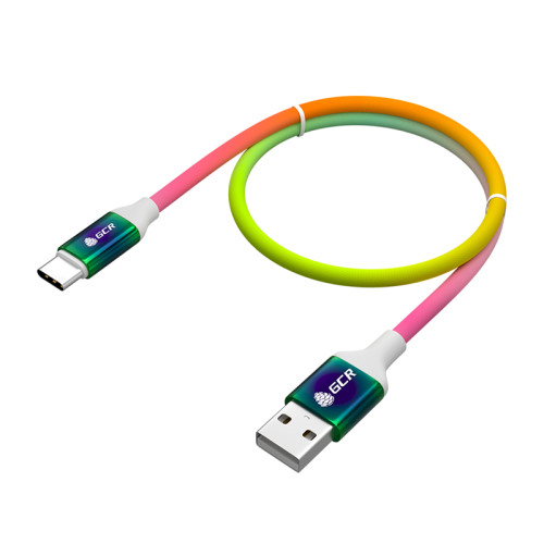 GCR Кабель 1.2m TypeC, для Samsung, ОS Android, быстрая зарядка, GRADIENT, 28/24 AWG, GCR-53075