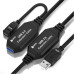 GCR Удлинитель активный 15.0m(5.0m + 5.0m + 5.0m) USB 3.0 AM/AF, черный, с 3-мя усилителями сигнала, доп.питание micro, GCR-51925 GCR Удлинитель активный 15.0m(5.0m + 5.0m + 5.0m) USB 3.0 AM/AF, черный, с 3-мя усилителями сигнала, доп.питание micro, GCR-51925