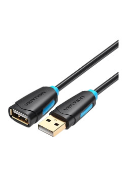 Кабель-удлинитель Vention USB 2.0 AM/AF - 1м Чёрный
