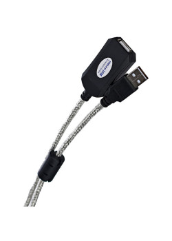 Кабель-адаптер/ Кабель-адаптер USB2.0-repeater, удлинительный активный <Am->Af> 10м Aopen/Qust <ACU823-10M>