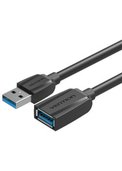Кабель-удлинитель Vention USB 3.0 AM/AF - 1м Black Edition