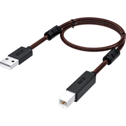 GCR Кабель PROF 1.5m USB 2.0, AM/BM, черно-прозрачный, ферритовые кольца, 28/24 AWG, экран, армированный, морозостойкий, GCR-52414 GCR Кабель PROF 1.5m USB 2.0, AM/BM, черно-прозрачный, ферритовые кольца, 28/24 AWG, экран, армированный, морозостойкий, GCR-52414