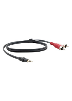 Кабель 3.5mm Audio на 2 RCA (Вилка - Вилки), 1,8 м
