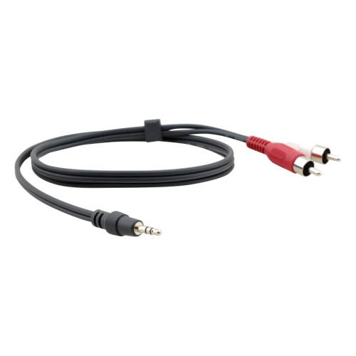 Кабель 3.5mm Audio на 2 RCA (Вилка - Вилки), 3 м