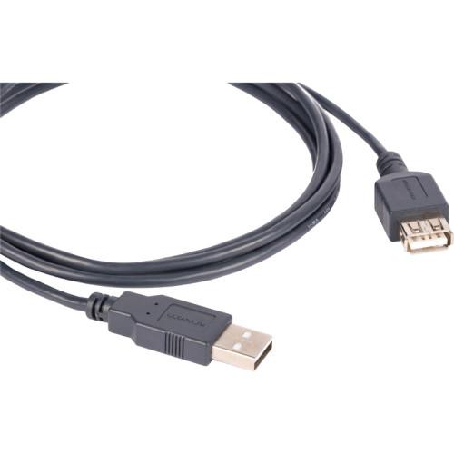 Кабель USB-A 2.0 вилка-розетка, 3 м