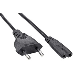 Кабель Premier 5-180 IEC C7 (2-pin) Евровилка 1.8м (5-180(0.5) 1.8) черный (Bulk) [5-180(0.5) 1.8]