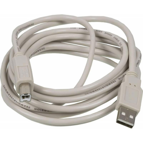 Кабель Ningbo USB A(m) USB B(m) 3м (USB2.0-AM-BM-3-BR) (блистер) [USB2.0-AM-BM-3-BR]