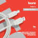 Кабель Buro USB A(m) USB B(m) 3м (USB2.0-AM/BM-3) серый [USB2.0-AM/BM-3]