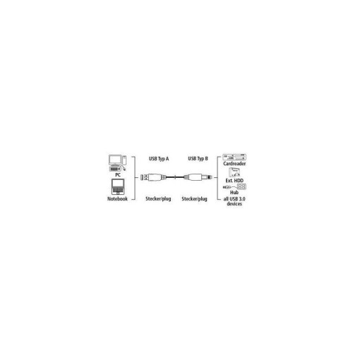 Кабель Hama H-54500 USB A(m) USB A(m) 1.8м (00054500) [00054500]