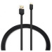 Кабель Buro BHP MICROUSB 1M FLAT USB (m)-micro USB (m) 1м черный плоский [BHP MICROUSB 1M FLAT]