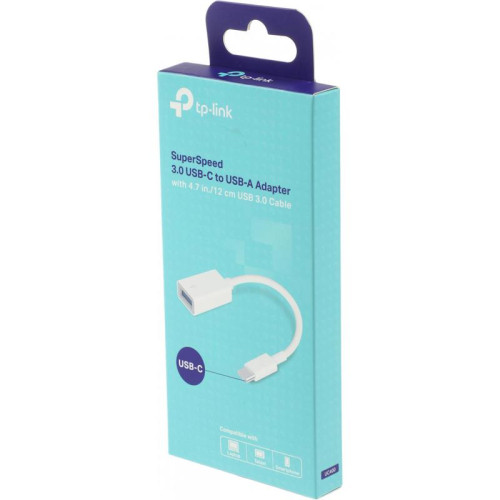 Переходник TP-Link UC400 USB Type-C (m) USB 3.0 A(f) 0.1м белый [UC400]