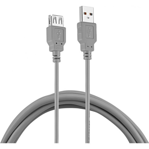 Кабель Buro USB A(m) USB A(f) 1.8м (BHP RET USB_AF18) серый (блистер) [BHP RET USB_AF18]