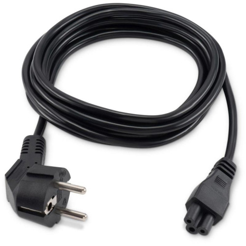 Кабель Buro IEC C5 (3-pin) Евровилка 3м (BU-PCAB-3-3PIN) [BU-PCAB-3-3PIN]