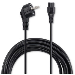 Кабель Buro IEC C5 (3-pin) Евровилка 3м (BU-PCAB-3-3PIN) [BU-PCAB-3-3PIN]