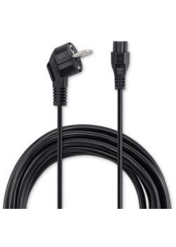 Кабель Buro IEC C5 (3-pin) Евровилка 3м (BU-PCAB-3-3PIN) [BU-PCAB-3-3PIN]