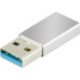 Адаптер Buro ver3.0 USB A(m) USB Type-C (f) (BU-USB3-AM-CF) серебристый Адаптер Buro ver3.0 USB A(m) USB Type-C (f) (BU-USB3-AM-CF) серебристый