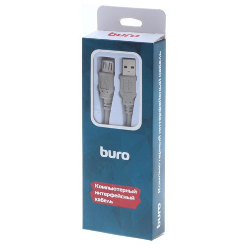 Кабель Buro USB A(m) USB A(f) 3м (BHP RET USB_AF30) серый (блистер) [BHP RET USB_AF30]