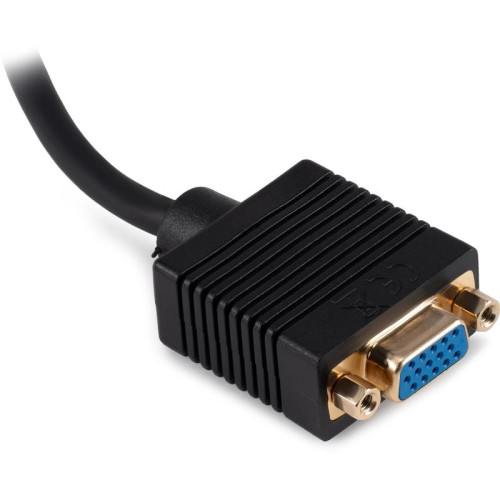 Переходник Buro DVI-D (m) VGA (f) 0.23м (BU-DVI-VGA) черный [BU-DVI-VGA]