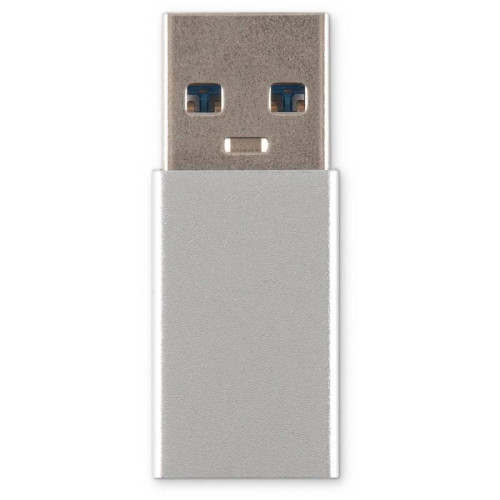 Адаптер Buro ver2.0 USB A(m) USB Type-C (f) (BU-USB2-AM-CF) серебристый [BU-USB2-AM-CF]