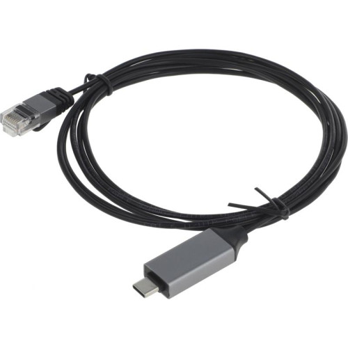 Кабель Buro BU-USB-C-LAN100-2m USB Type-C (m) RJ-45 (m) 2м черный (пакет)